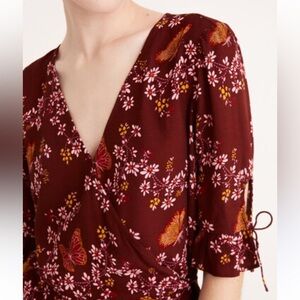 Madewell Tie-Sleeve Wrap Top